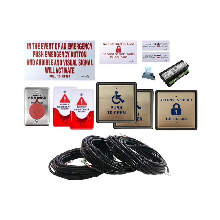 Micom HWK-04PB Push-Button Washroom Kit