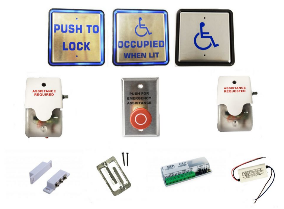 Larco Complete Bathroom ADA Button Kit.