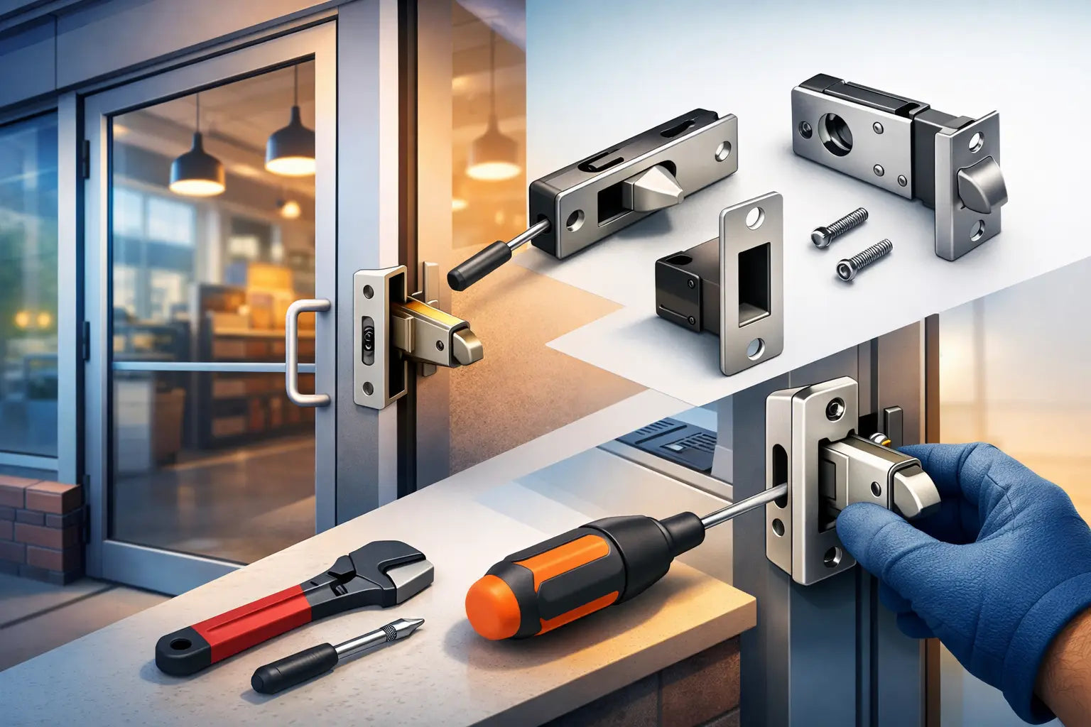 Storefront Door Deadlatch Replacement Guide