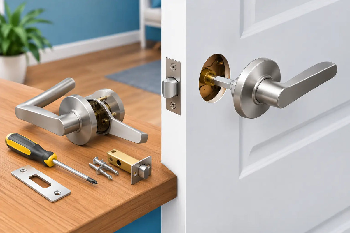 How to Replace a Door Lever Set Correctly