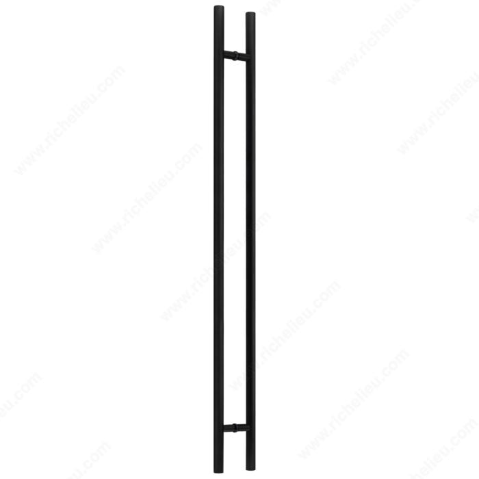 Round Commercial Glass Door Back-to-Back Ladder Handle