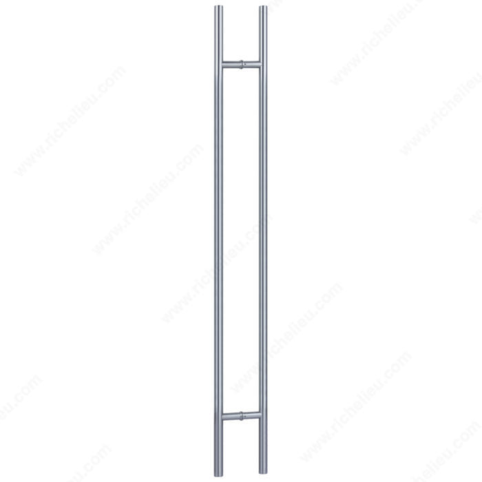 Round Commercial Glass Door Back-to-Back Ladder Handle