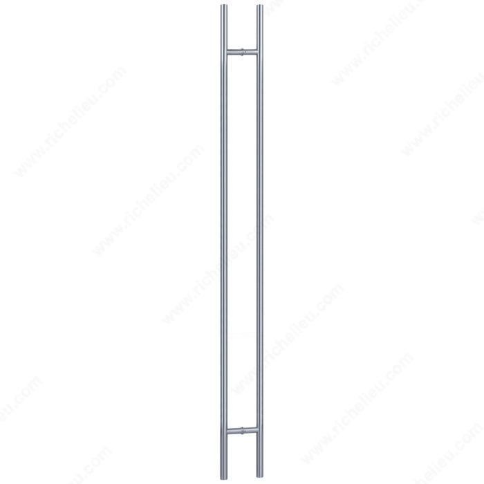 Round Commercial Glass Door Back-to-Back Ladder Handle