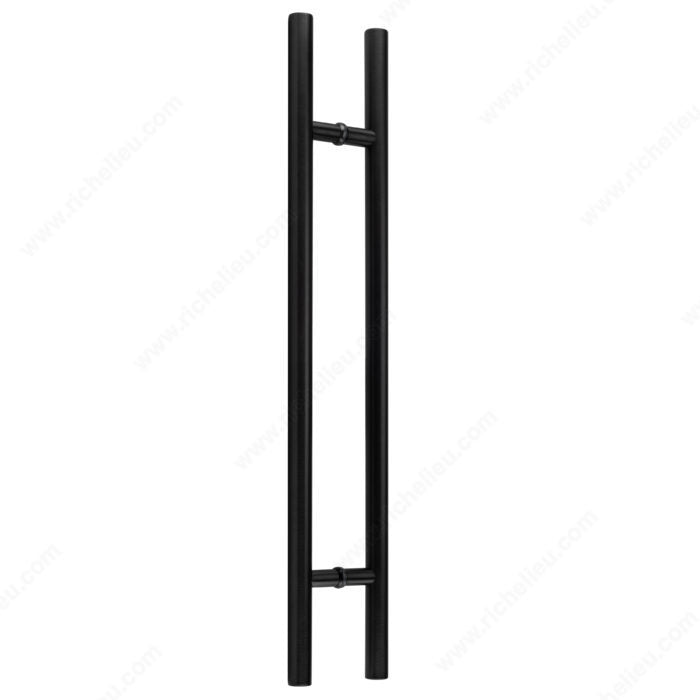 Round Commercial Glass Door Back-to-Back Ladder Handle