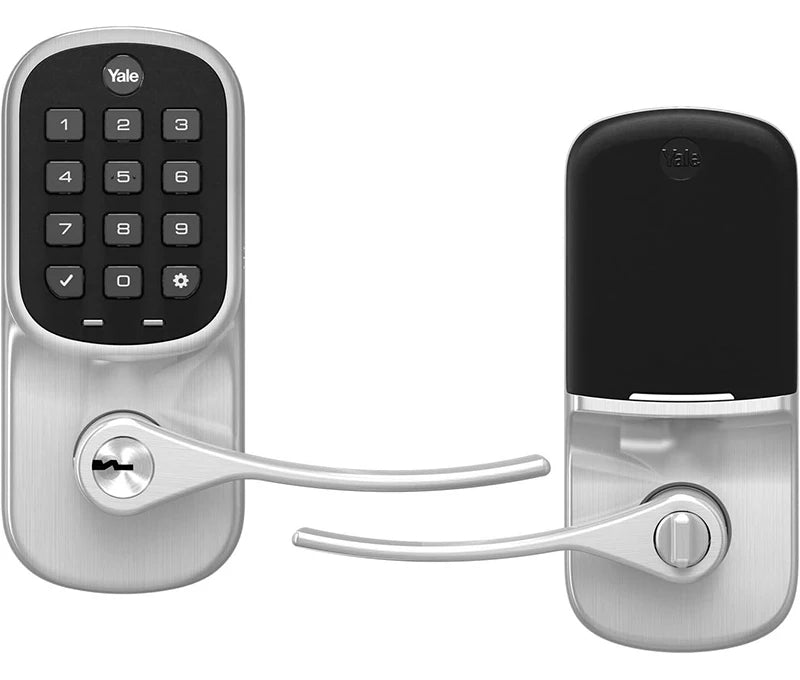 Yale YRL-216-CBA-619 Assure Lever Push-Button Keypad with Wi-Fi, Satin Nickel