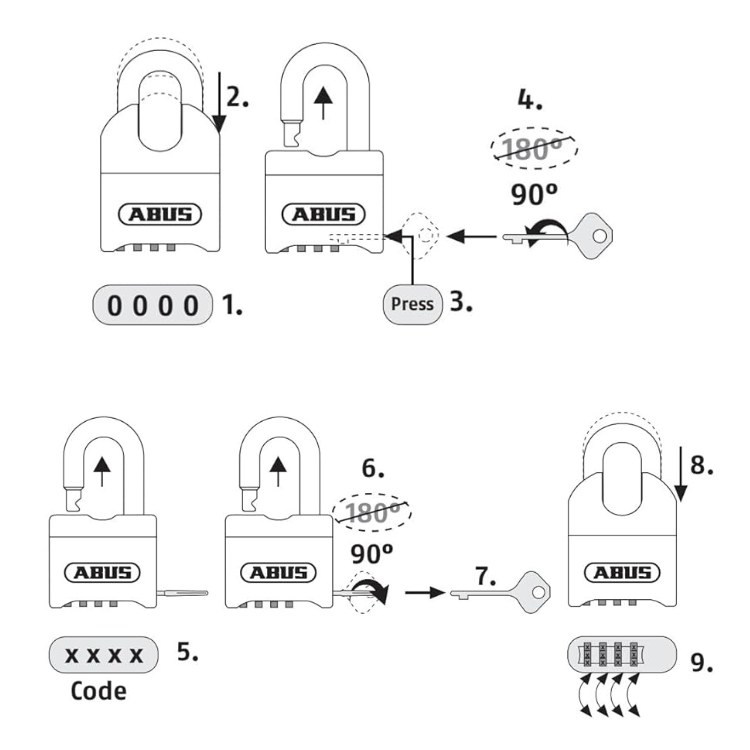 Abus 190 Series Padlocks