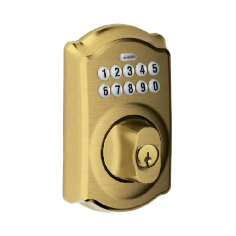 Schlage BE365 Camelot Electronic Entry Door Keypad Deadbolt Lock Rated AAA