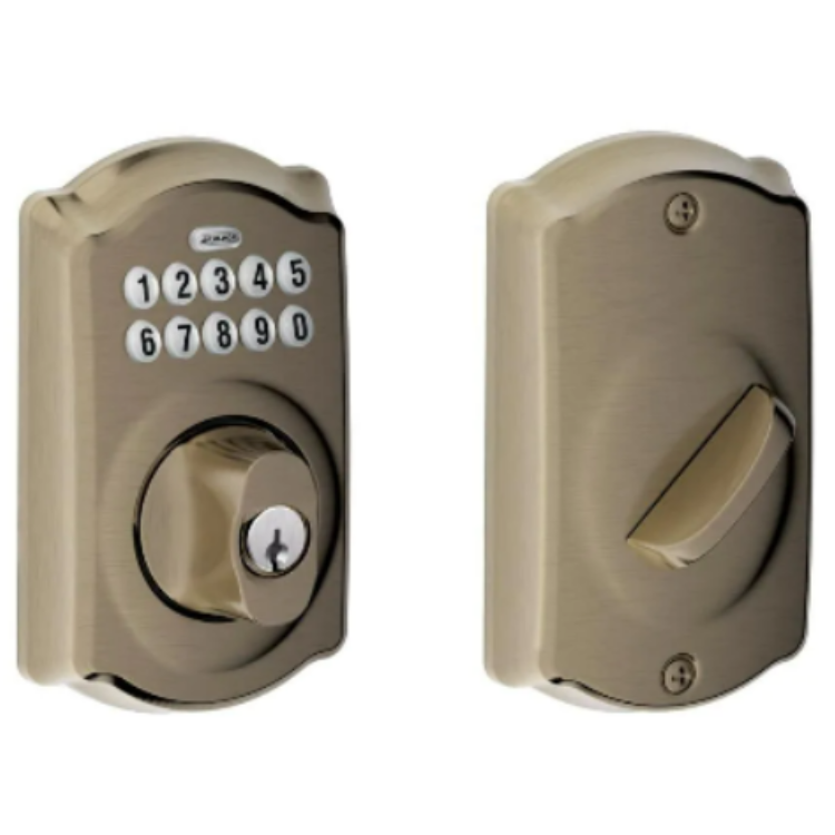 Schlage BE365 Camelot Electronic Entry Door Keypad Deadbolt Lock Rated AAA