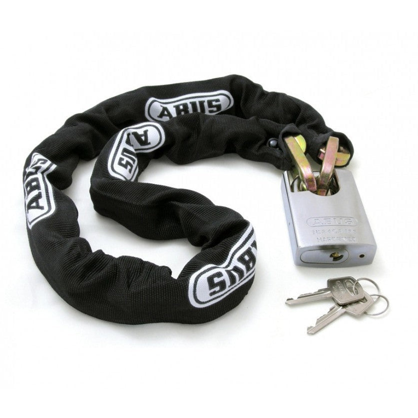 Close-up of Abus Platinum 34CS/55 shackle guard