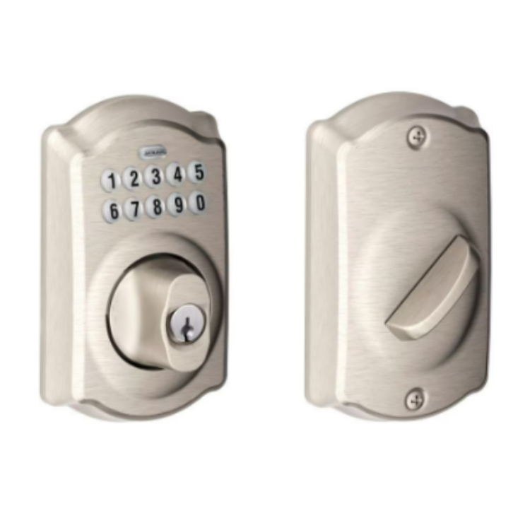 Schlage BE365 Camelot Electronic Entry Door Keypad Deadbolt Lock Rated AAA