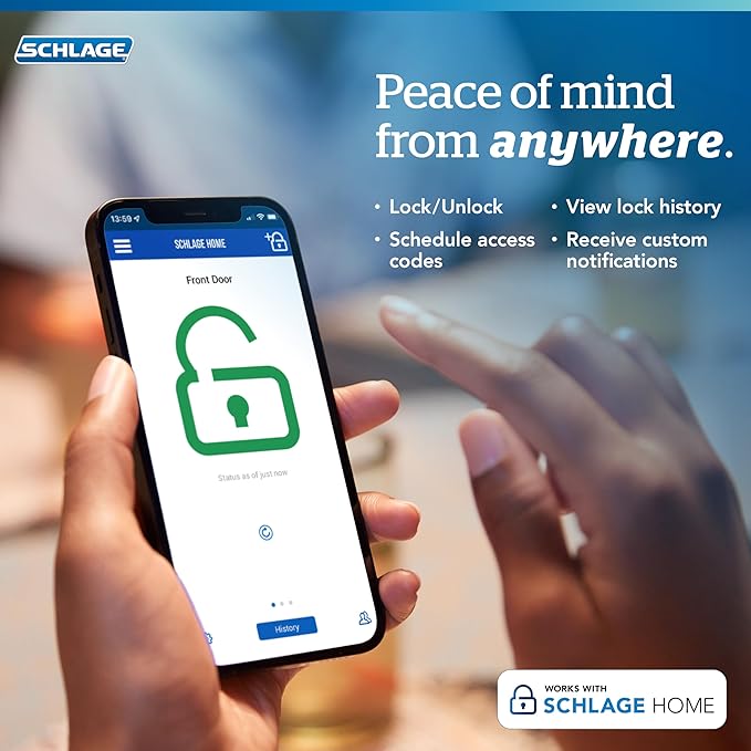 Schlage Encode Plus  - Wi-Fi, Bluetooth, Homekit - Deadbolt - Century Trim