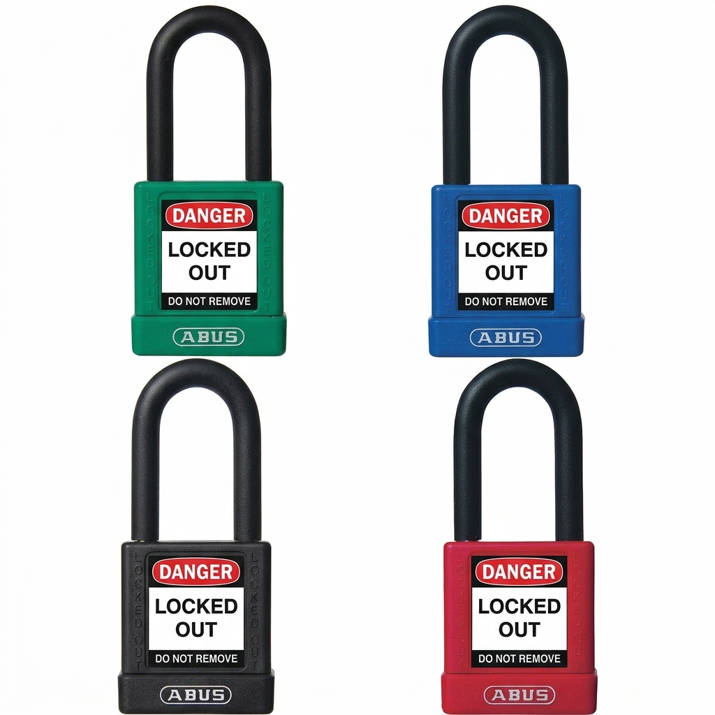 ABUS 74/40 Aluminum Lockout Padlock – OSHA Compliant LOTO Security