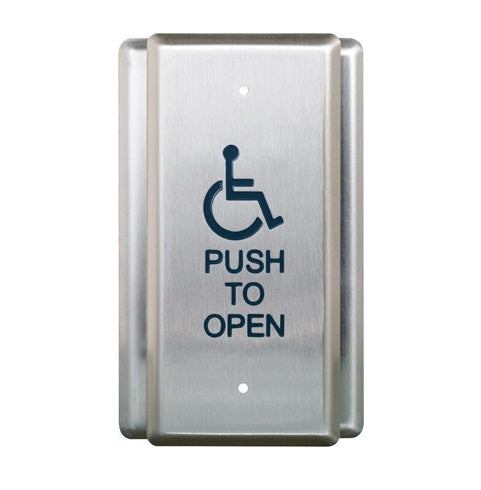Close-up of Camden door control with handicap symbol