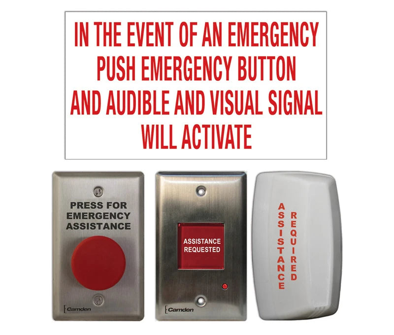 Camden CX‑WEC10 Emergency Call System Kit – Universal Restroom Assistance