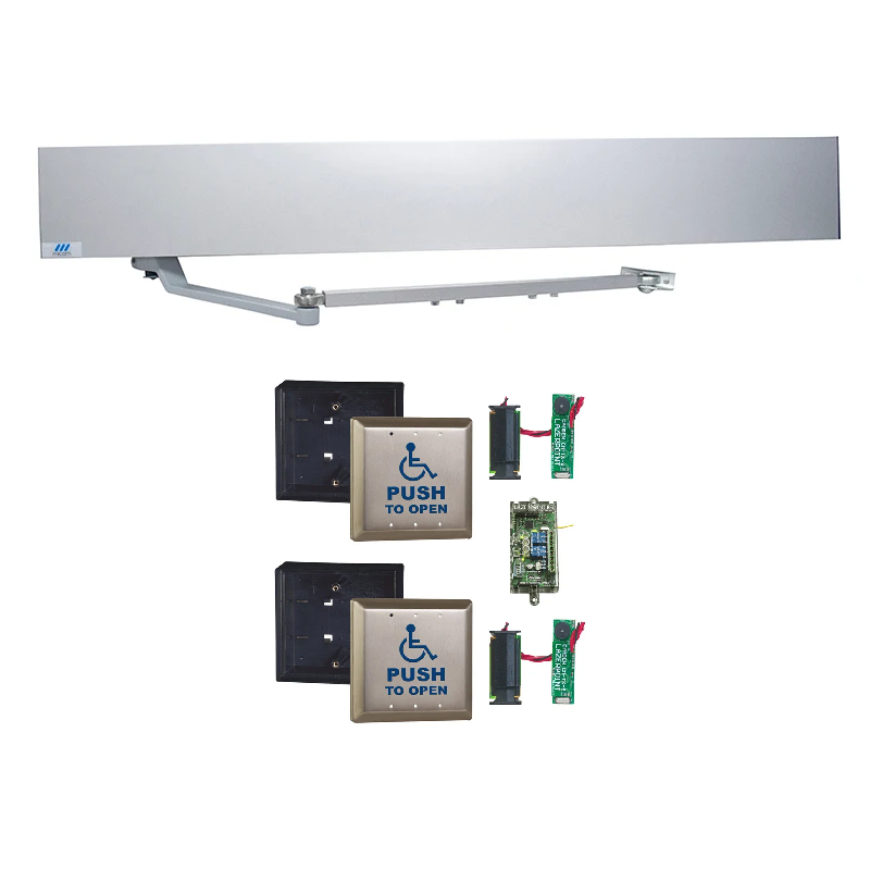 Easy Setup Commercial Door Operator Package – Micom SW800 with Pre-Programmed Wireless Push Buttons