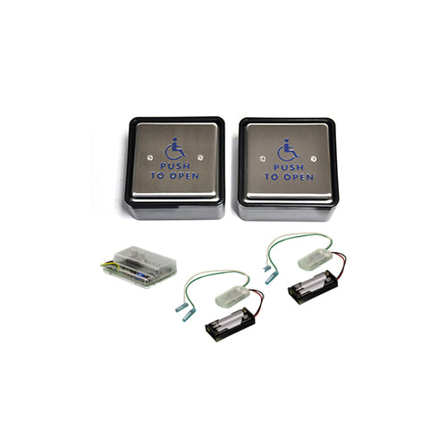 900 Mhz Wireless 4-3/4" Retrofit ADA Square Button Kit