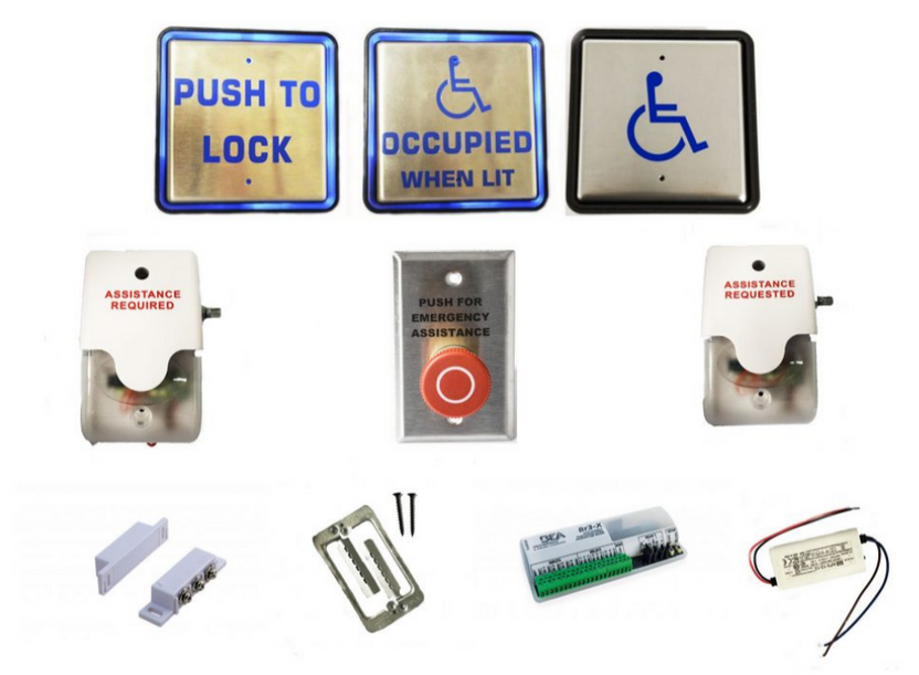 Larco Complete Bathroom ADA Button Kit. – LOCKCETERA