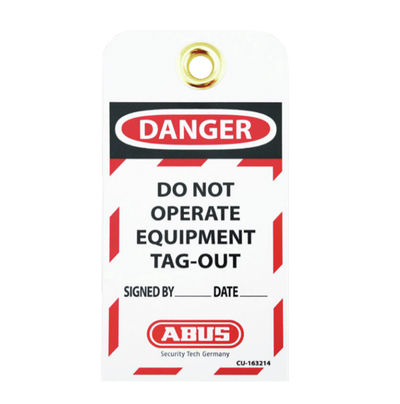 ABUS T100 Lockout Tags (100 pcs) | Replacement LOTO Tag Refills (Do Not Operate & Out of Service)