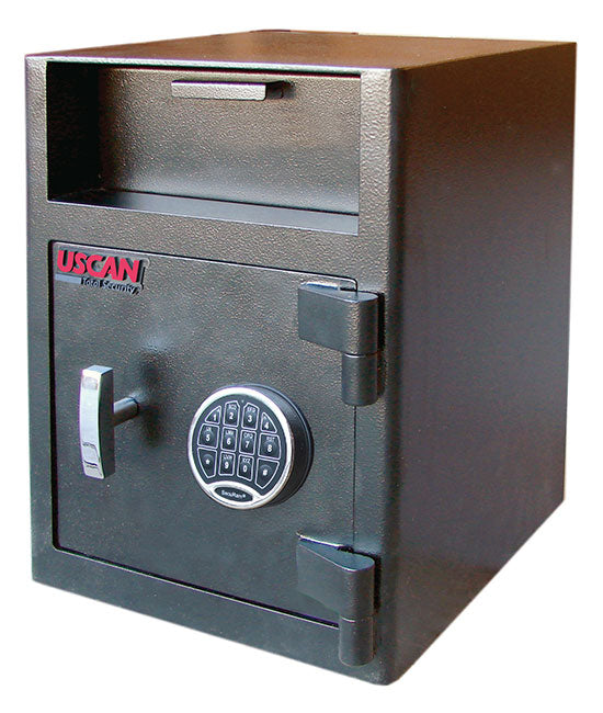 High Security Cash Handling Safe with powder-coated black finish