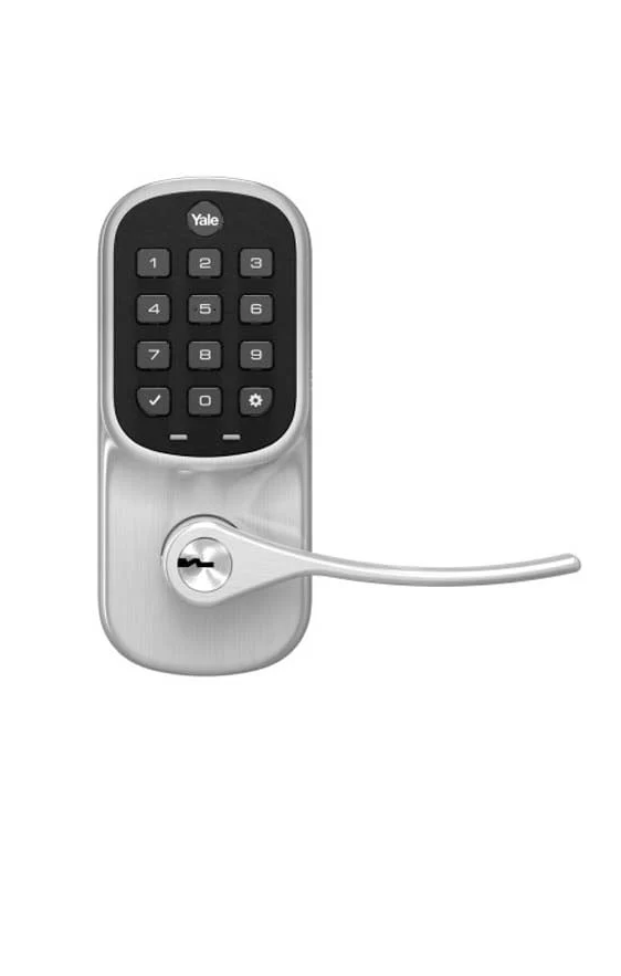 Yale YRL-216-CBA-619 Assure Lever Push-Button Keypad with Wi-Fi, Satin Nickel