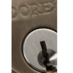Dorex Circa Lever brass deadbolt for front entry