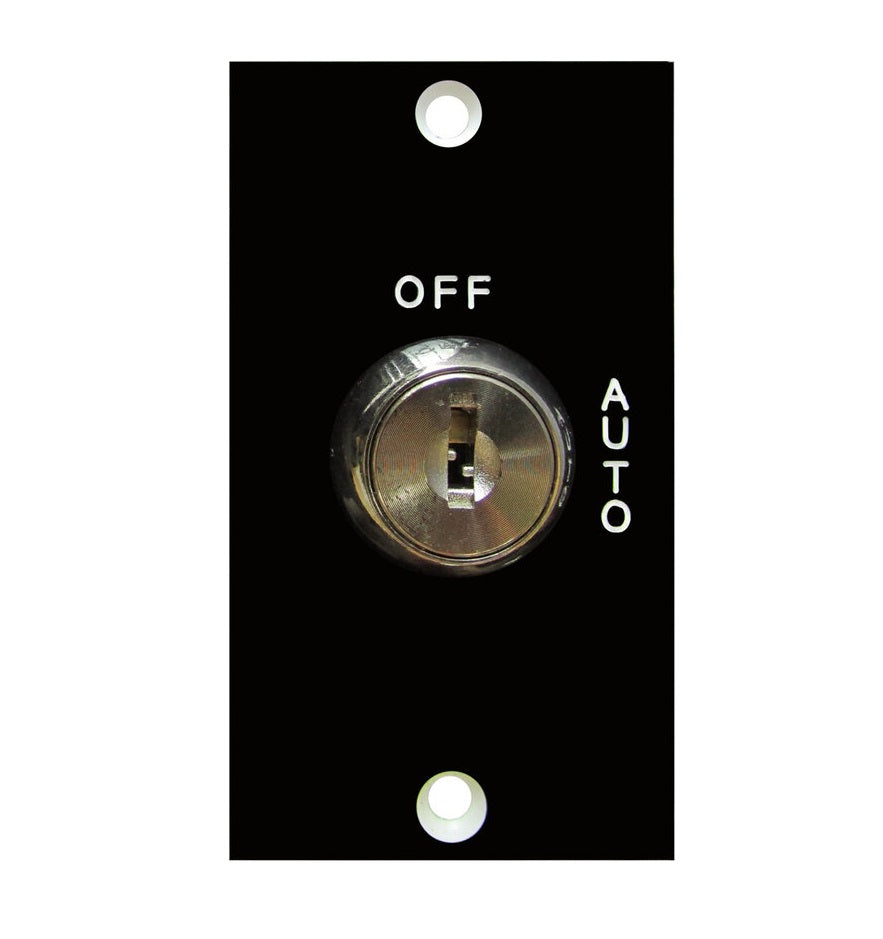Camden Key Switch with black lamacoid faceplate