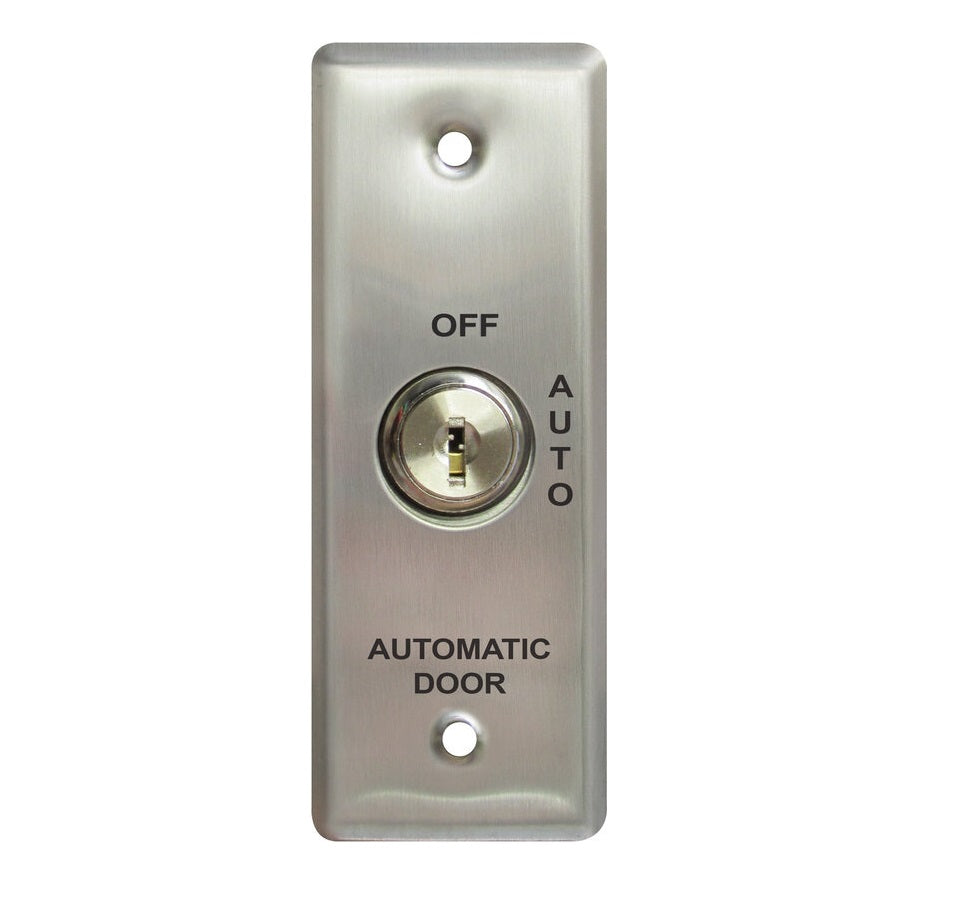 Camden Key Switch with black lamacoid faceplate