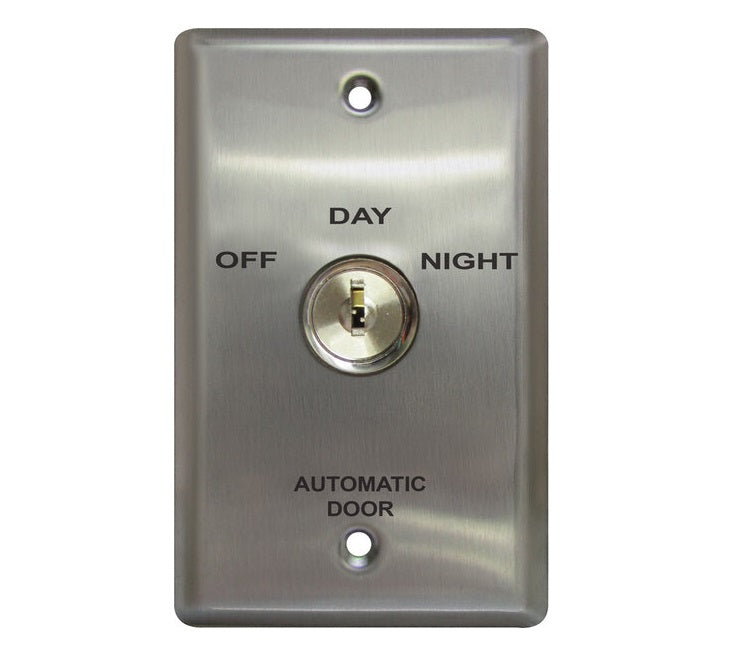 Camden Key Switch with black lamacoid faceplate