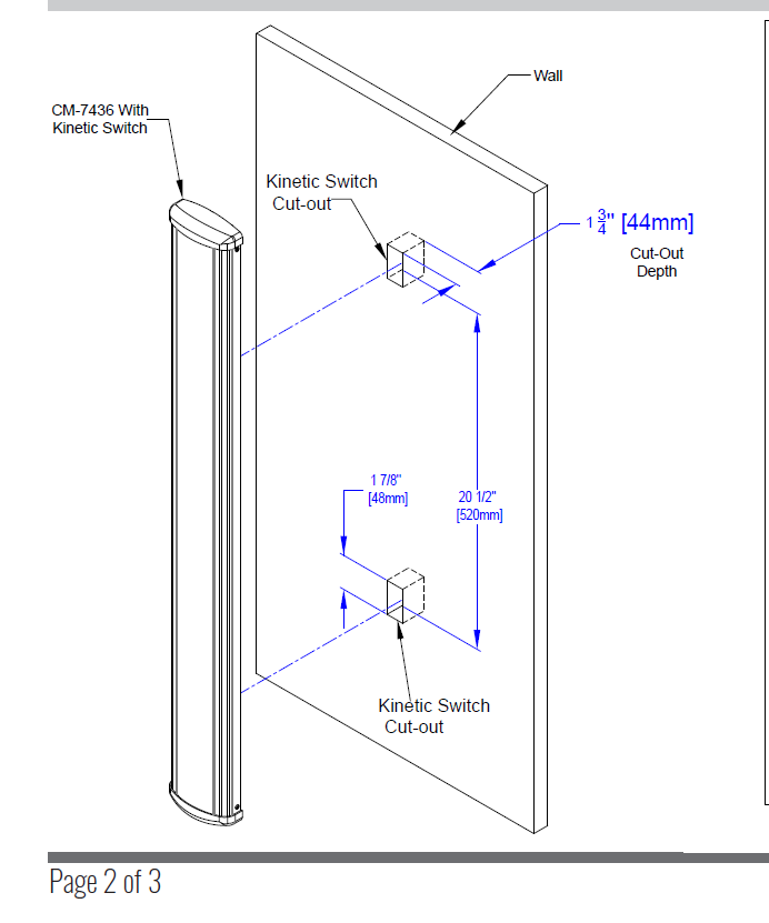 Camden CM-7436 & CM-7536 Column Switch